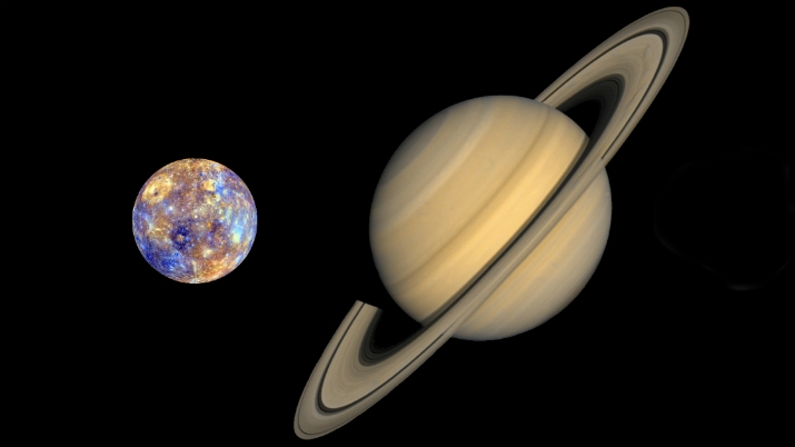Mercury and Saturn